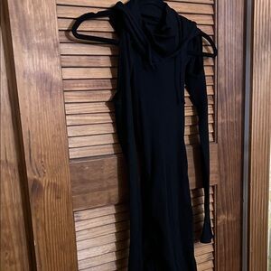 Dolls Kill Midnight Black Long Sleeve Dress